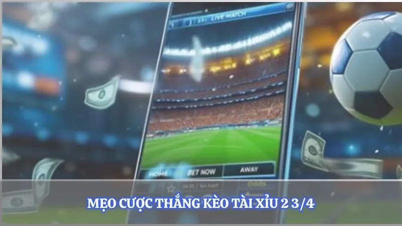 Mẹo cược thắng kèo tài xỉu 2 3/4